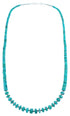 Turquoise Sterling Silver Southwest Bead Necklace RX114923
